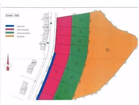 4 beaux terrains à bâtir