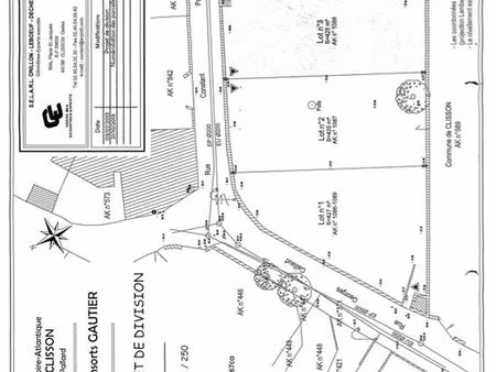 terrain constructible 425 m2  baisse de prix