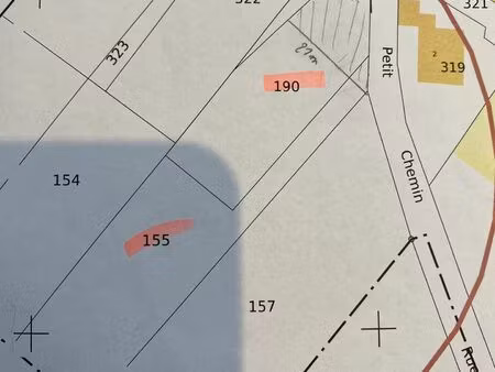 vente terrain 1898 m² courçon (17170)