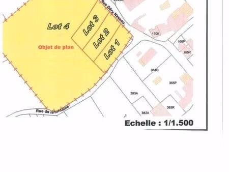 terrain à bâtir à grand-reng  rue géry naveau