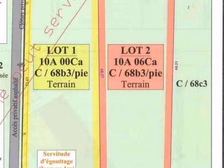 terrain de 10 ares 06 ca