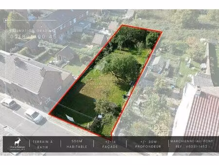 terrain à lotir à vendre de 550 m² à marchienne-au-pont (vaz93436)