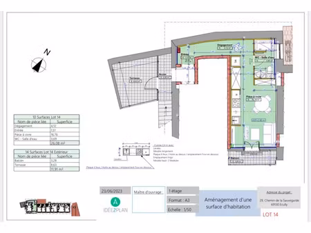 vente appartement 2 pièces 29 m² à ecully (69130)  184 800 €