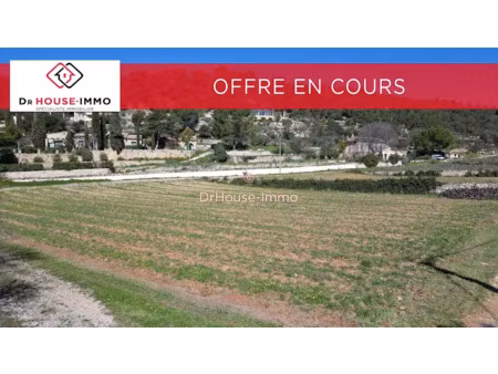 vente terrain 2896 m² à cotignac (83570)  210 000 €