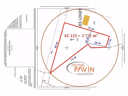 vente terrain à batir 2771 m² à marseilles-lès-aubigny (18320)  20 000 €