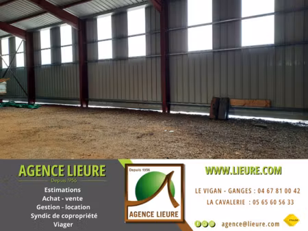 a vendre - la cavalerie - 394 m2 de hangar neuf  sur un ense