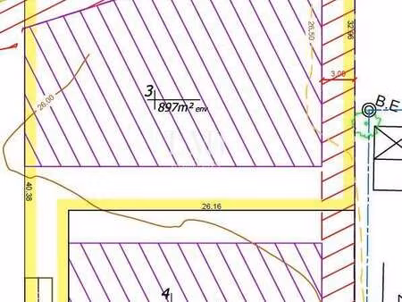 vente terrain à lorient universite - blum (56100) : à vendre / 900m² lorient universite - 