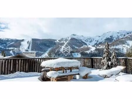 chalet avec vue panoramique et terrasse auron (06)