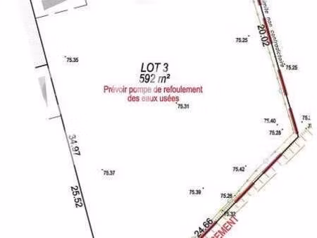 vente terrain à binic-etables-sur-mer (22680) : à vendre / 592m² binic-etables-sur-mer