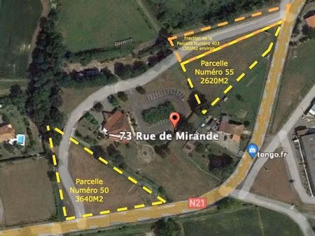 deux terrains de 3640 à 8000 m2