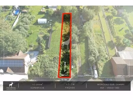 parcelle de terrain a vendre sur monceau-sur-sambre