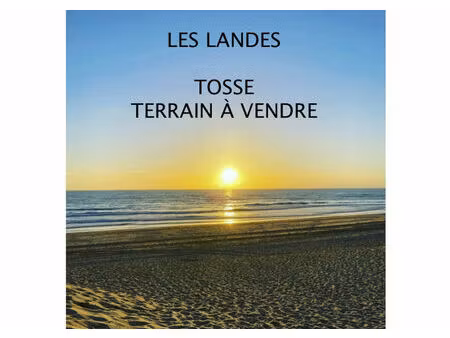 vente terrain 587m2 tosse 40230 - 283000 € - surface privée