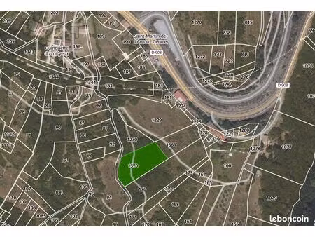 terrain de loisirs de 2380m² à saint-martin de l'arçon