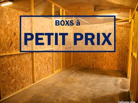 box de plain-pied - espace de stockage - gardemeuble
