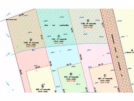 terrain château-landon m² t- à vendre  39 000 €
