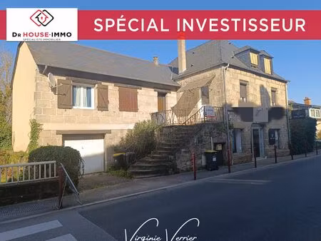 immeuble 200 m² + garage 40 m² + atelier 25 m² + 598 m² terrain - 19600 larche