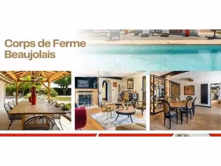 propriété avec piscine villié-morgon (69)