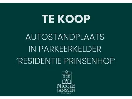 autostandplaats in parkeerkelder