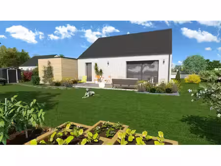 projet de construction d'une maison 80.07 m² avec terrai...