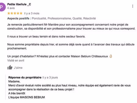 vente terrain 800 m² déols (36130)
