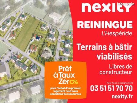 terrains constructibles à reiningue  à l’ouest de mulhouse