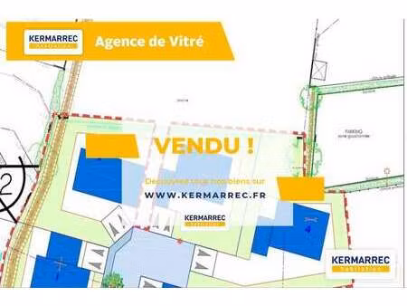 vente terrain à mondevert (35370) : à vendre / 505m² mondevert