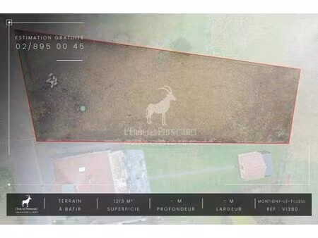 terrain de plus de 12 ares à vendre à montigny-le-tilleul