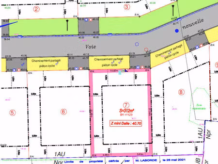 terrain belin beliet 311 m2