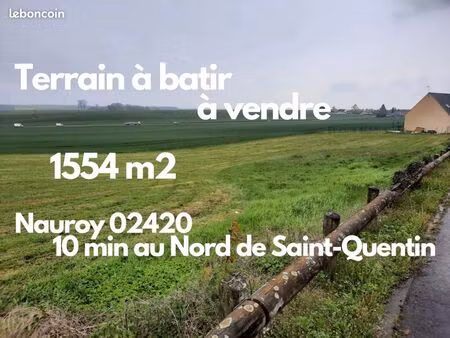 terrain 1554 m² nauroy