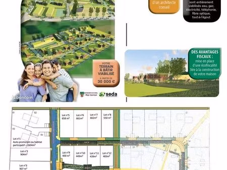 terrains à bâtir au sein d'un écoquartier rural
