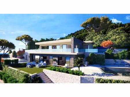 sublime villa contemporaine neuve sur les hauteurs de roquebrune-cap-martin avec vue mer..