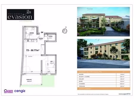 en vente appartement 50 77 m² – 155 000 € |metzeresche