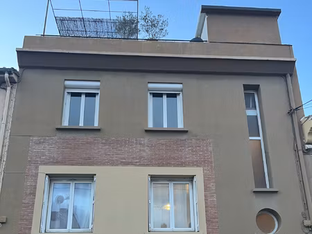 perpignan centre : appartement 3 pieces art deco avec jardi