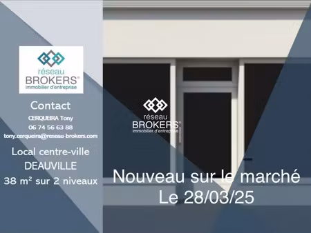 urgent local commercial idéalement situé à deauville