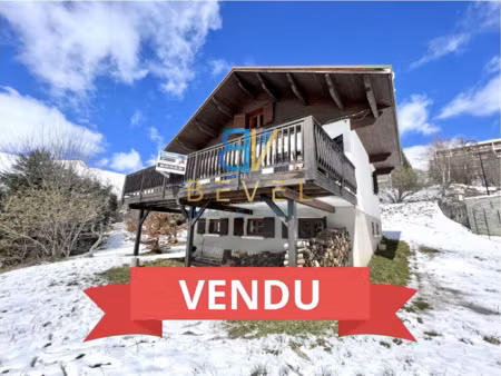(73) la toussuire / joli chalet - bel extérieur - vue panora