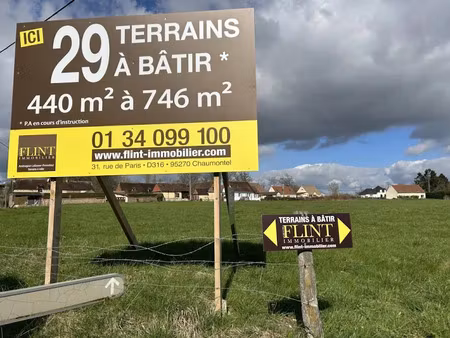 vente terrain 440 m² à ons-en-bray (60650)  49 500 €