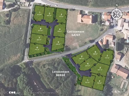 vente terrain 623 m² à rivière-saas-et-gourby (40180)  115 640 €