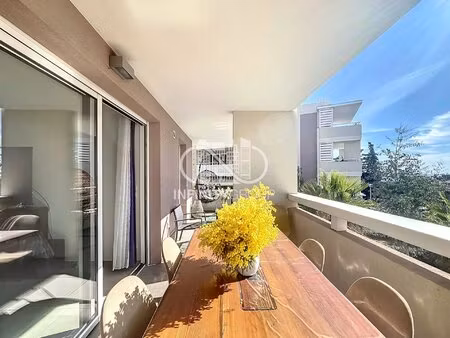 villeneuve loubet/saint andrieu : appartement de type 3 pièces - 60m2 -aperçu mer + parkin