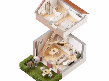 vente appartement 2 pièces 53 m² à le houlme (76770)  142 000 €