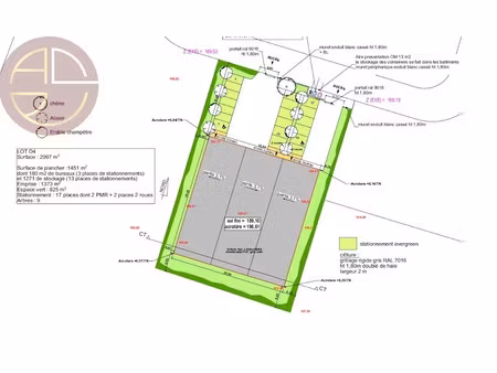 location locaux professionnels 1451 m² à pibrac (31820)  12 092 €