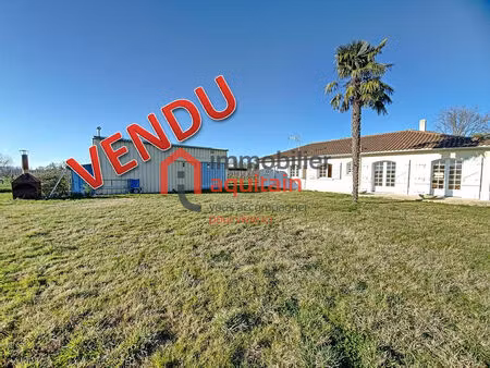 vente maison 4 pièces 95 m² lussac (33570)