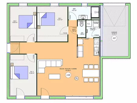 vente maison 4 pièces 89 m² migé (89580)