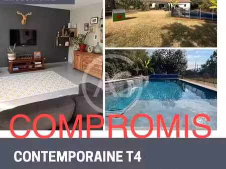 contemporaine t4 - piscine - jardin - garage - calme -