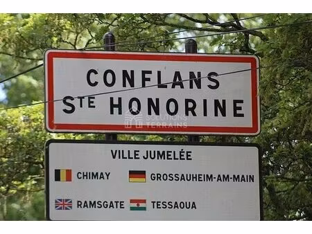 terrain constructible de 458 m² à conflans-sainte-honorine