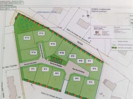 terrain 627 m² la flèche