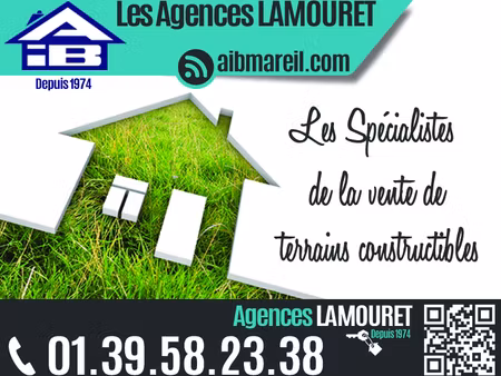 exclusivite agence aib - terrain mareil marly 752m²