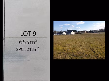 a vendre terrain constructible bray saint aignan ( lot 9)