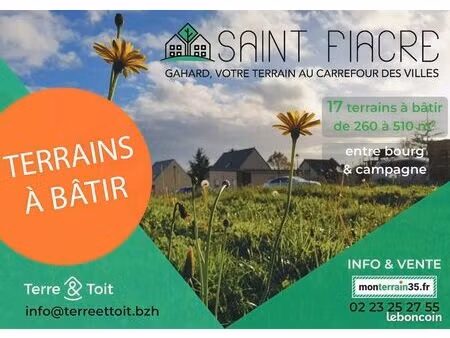 terrain à bâtir à gahard – terre & toit aménageur du département 35