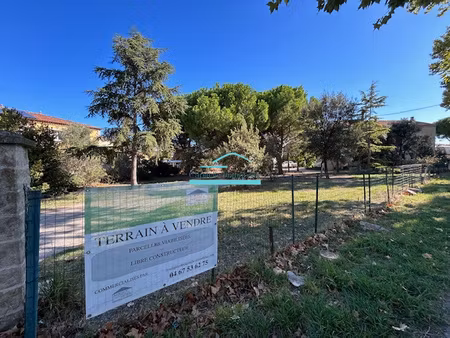mireval  terrain à bâtir 616m2