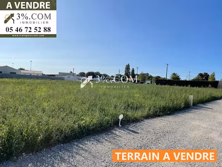 vente terrain 620 m² à saint-porchaire (17250)  60 800 €